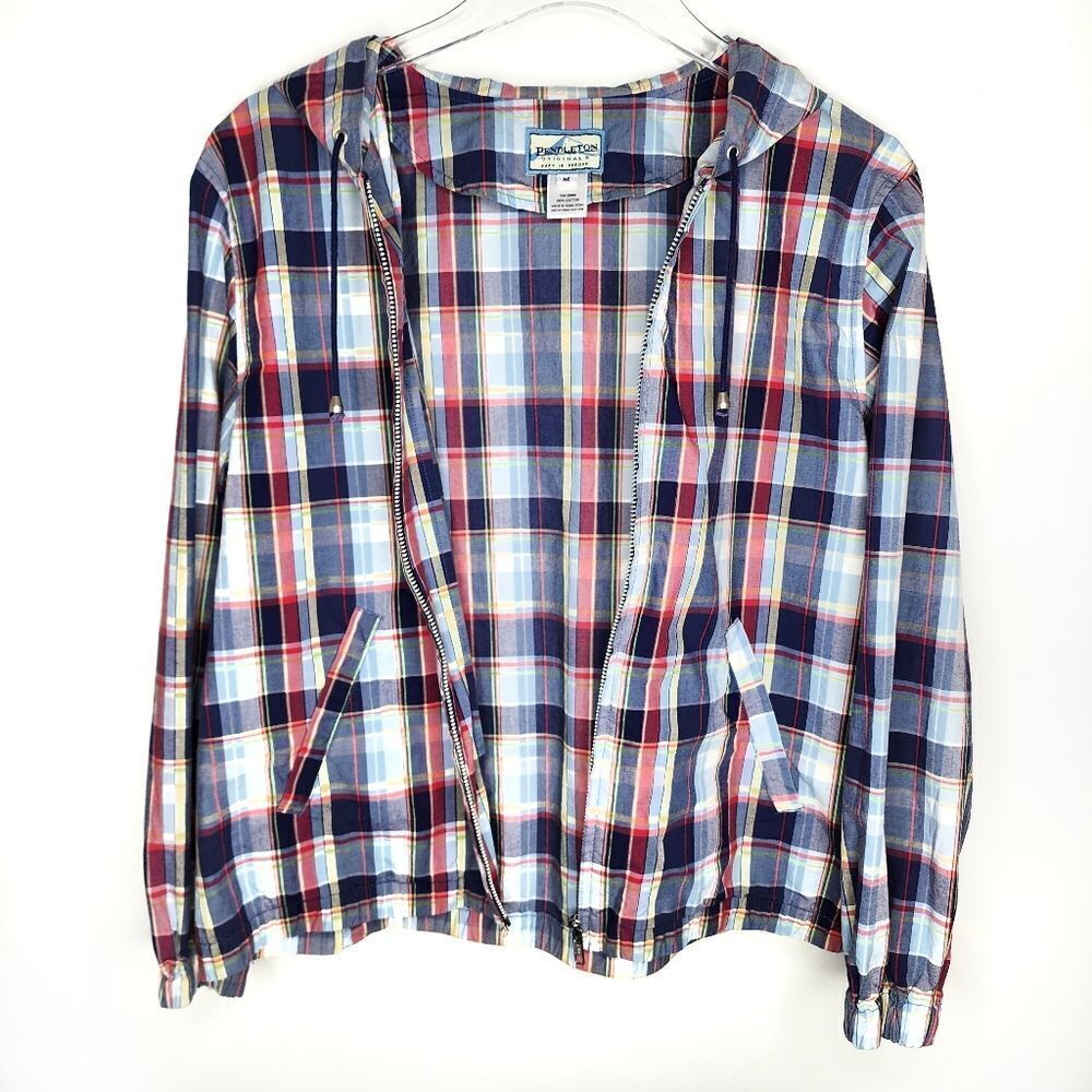 Vintage Pendleton Original Plaid Windbreaker - image 4